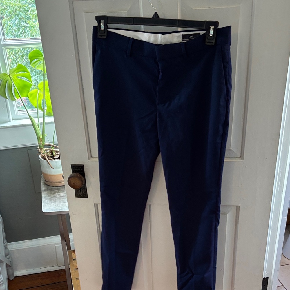 H&M Deep Blue Chinos for Men